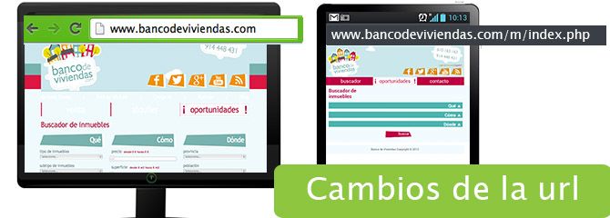 cambios de la url