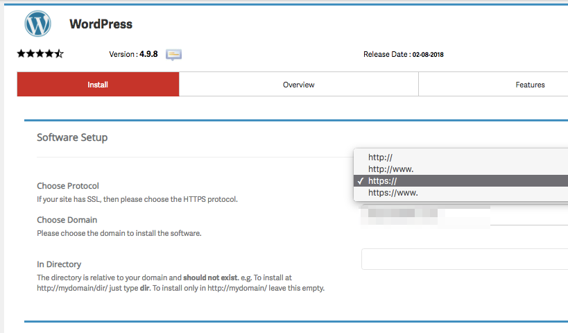 set protocol SSL wordpress